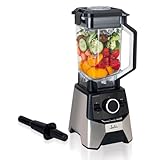 Jata BT1056 Batidora de Vaso de Tritan 2000 W, Capacidad 2 L, 4 Cuchillas de Acero Inox, Control electrónico, Cuerpo de Acero inoxidable, Pica hielo