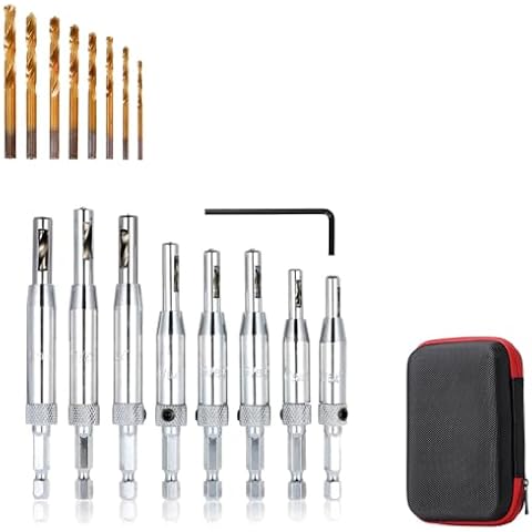 PENCLE Self Centering Drill Bit with Storage Case (EVA Case w/Silver Bits) Cover