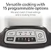 Hamilton Beach 7 Quart Programmable Slow Cooker With Flexible Easy Programming, 5 Cooking Times, Dishwasher-Safe Crock & Lid, Silver (33473)