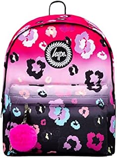 hype Unisex Kid's Black & Pink Gradient Leopard Backpack, Pink, One Size