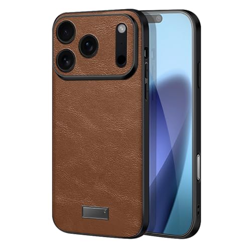 Étui en cuir pour iPhone 17 Air fine et antichoc idéale pour le bureau et les déplacements