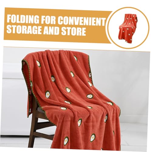 Serviette de bain grande taille drap de douche absorbante corail unie douce confortable