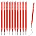 Produktbild 10 Stück 0,7mm Stifte Ersatzminen,Tintenroller Patronen,Friktionsstifte,Upgraded Nachfüllminen,Druckgelschreiber, Drückbar Für Tintenroller Radierbar und Extra Radierer(Rot)