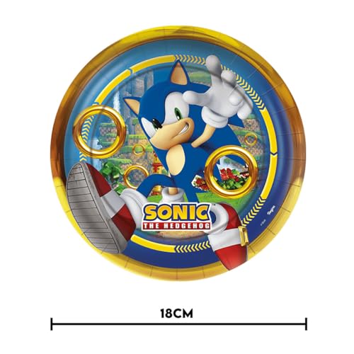 Prato Sonic 18cm - 12 Unidades