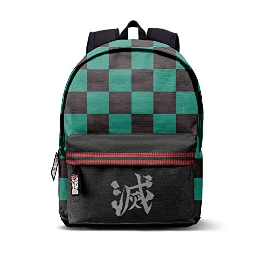 Demon Slayer Tanjiro-Mochila ECO 2.0, Multicolor, 32 x 44 cm, Capacidad 22.5 L