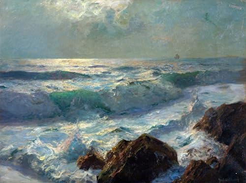 Lienzo decorativo para pared de salón, cuadro marítimo Olsson 60x90cm