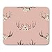 Produktbild Mauspads Bohemiamn des Aquarell-BlumenBoho Geweih-Western-Weinlese-Rotwild-Hörners mit Blumen-Blättern und Kräutern Eco Mausunterlage für Notizbücher, Tischrechner-Bürozubehöre