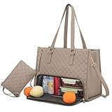 Genérico Packuum 3 in 1 Tote Bag Travel, Packuum Tote Bag, 15.6 Inch with Lunch Compartment for Work Travel (Khaki)