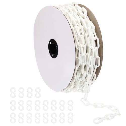 Chaîne en plastique pour files d'attente et parking blanc