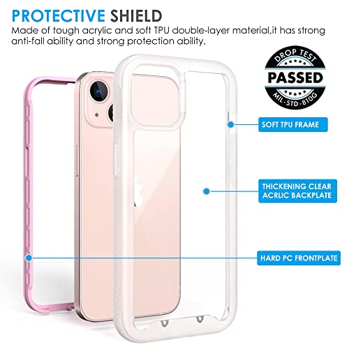 Coque iPhone 13 Mini rose mat protection fine Puxicu Drop