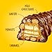 Bon o Bon Milk Chocolate Bars, Decadent Milk Chocolate Bars with a Creamy Peanut, Caramel & Wafer Filling, 48g x 12 Bars