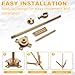 Brass Copper Lightning Rod Kit 1.64 ft Pure Copper Lightning Rods Removable with Down Conductor Clamp Three-pole Protect Electrical Equipment Tin House Tower Tank Roof Barns Building Industrial Safety