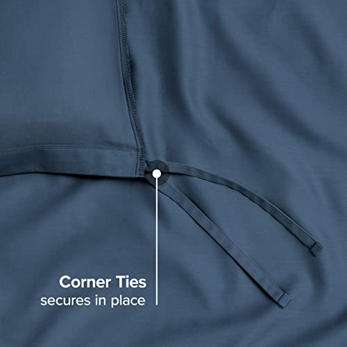 Bare Home 100% Organic Cotton Sateen Duvet Cover Set - Twin/Twin Xl Size - Smooth Sateen Weave - Warm & Luxurious - Twin/Twin Xl Duvet Cover (Twin/Twin Xl, Bering Sea) #TOP3