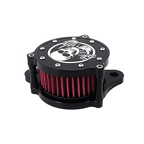 Guaimi Air Cleaner Intake Filter System Kit For Sportster Xl1200 Iron 883-Skeleton Middle Finger #TOP2