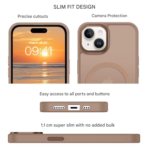 Coque iPhone 15 Plus translucide finition mate effet titane - 7