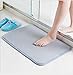 Produktbild Superabsorbierender Mikrofaser-Duschteppich/rutschfeste Badematte/waschbare Duschmatte/Bad, Schlafzimmer, Wohnzimmer, Küche,Gray,40 * 60cm