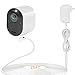 Power Adapter for Arlo Ultra with 25ft/7.6m Weatherproof Outdoor Magnetic Charging Cable Continuously Charging Your Arlo Camera (White)