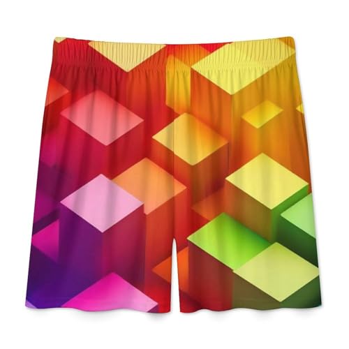 Mens Soft Pajama Shorts, Breathable Comfy Lounge Shorts Elastic Sleep Bottoms Pjs Pants4