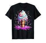 Vintage Colorful Ice Cream Funny Basic Meme Food Lover T-Shirt