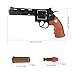 Toy Guns with 12 Soft Bullets, Toy Pistol Cap Gun, Foam Dart Blaster with 6 Shell Ejecting, Soft Foam Blasters, Gifts for Boys Kids Girls Ages 6 7 8 9 10 11 12+(Brown)