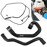CV6Z-8286-K Lower Radiator Coolant Hose Tube Upper Radiator Coolant Reservoir Pipe And Radiator Reservoir Line Compatible with Ford Focus 2.0L 2012-2018 Replace BV618K012KF CV6Z-8K012-K CV6Z8K012K