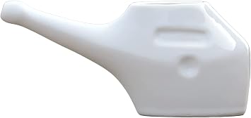 ANCIENT IMPEX Travellers Ceramic Neti Pot with 10 Sachets Neti Salt | Natural Nasal Cleansing, Sinus Relief & Nasal Hygiene | Ayurvedic Portable Neti Pot