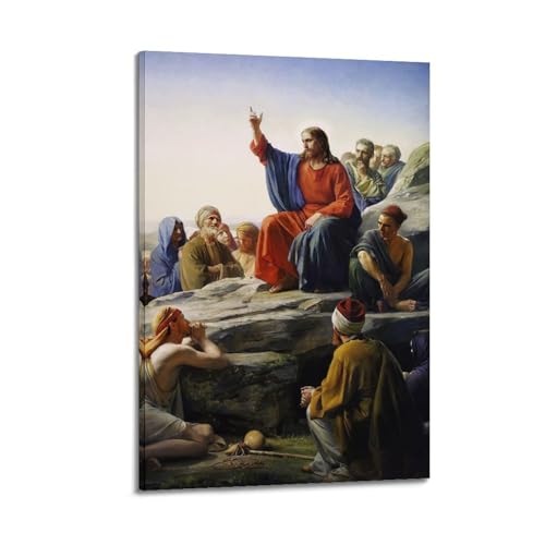 Impression sur toile neutre de luxe style vintage Carl Bloch 60x90