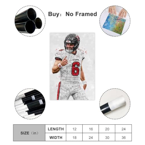 doublkl Baker Mayfield Canvas Poster