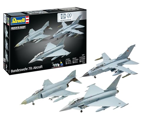Maquette Avion Revell 05627 70 ans Bundeswehr à l'échelle 1:72 avec accessoires complets