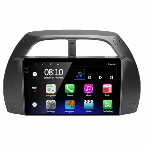 Radio de coche para Toyota RAV4 con Carplay y Android Auto para viajes cómodos