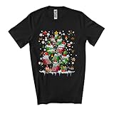 Santa ELF Reindeer Calculator Christmas Tree, Cheerful X-mas Lights Accountant, Careers Group Unisex T-Shirt Black
