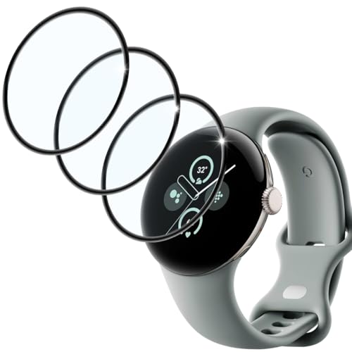 �Ή� Google Pixel Watch 3 45MM �t�B���� 3���Z�b�g PET������ �S�ʕی� �p �s�N�Z�� �X�}�[�g�E�H�b�` 3 45mm �t�� �ی�t�B���� �������� �ϏՌ� ���h�~ �����ߗ� �����z�� �w��h�~ �C�A�[�� �^�b�`���x �Y�f�@��