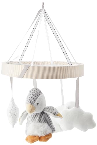Miniatura 4 de Nuby - Little Penguin - Móvil De Cuna Musical Para Bebés - Con Música Y Suaves Figuras De Peluche - Gris - 0 Meses