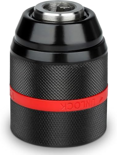 CYTGOUPER 1/2-20UNF Mount 2~13mm Keyless Drill Chuck,Self Tighten Universal Drill Chuck,Multiple Purposes Keyless Drill Chucks Bit for DIY Home Improvement and Professional Use