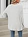 Women's Long Sleeve Open Front Knit Sweater Button Cardigan Tie Front Knot Tunic Tops Fall Loose Fit Outerwear (Light Grey,Large)