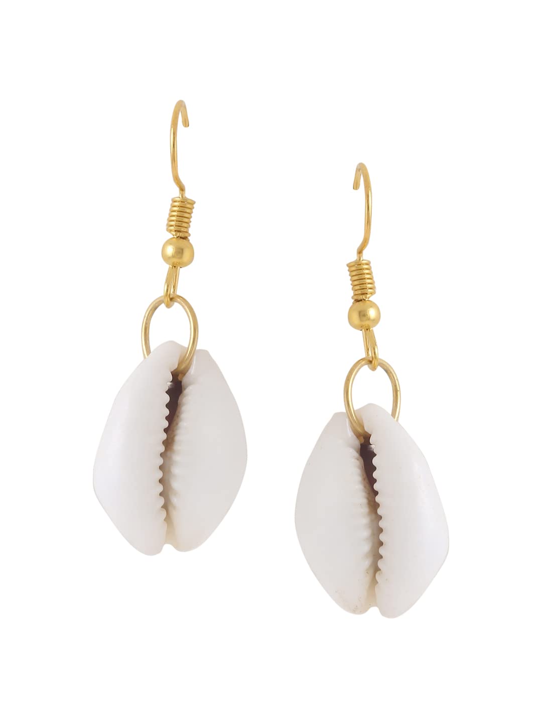 RDK Natural Antique Sea Shell Cowrie Earrings, Summer Beach, Latest pairs Shell Earrings, Huggie Hoop Earrings, Boho jewelry Earrings for Women (Drop Earring) (B09WKR6VWR) Amazon Price History, Amazon Price Tracker