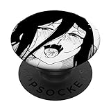 Ecchi Otaku Hentai Waifu Ahegao Girl Manga Anime Gift PopSockets PopGrip: Swappable Grip for Phones & Tablets