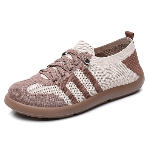 MEIION chaussbien ErgoNova - Baskets à Confort orthopédique pour Femme Chaussures de Sport pour Femmes, Confortables et stylées, à Enfiler, idéales pour la Marche et Les activités décontractées