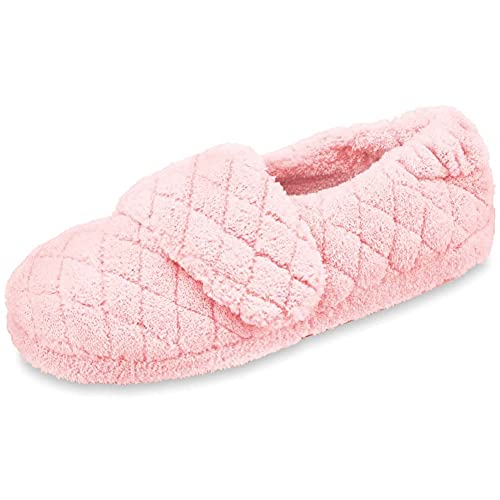 Acorn Women's Adjustable Spa Wrap Slipper, Pink, 8-9