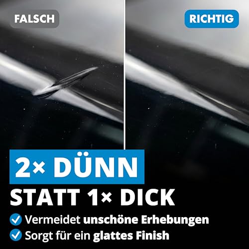 LICARGO Lackstift Schwarz Glänzend – Präziser Pinsel für kleine Kratzer & Steinschläge – Hohe Deckkraft, schnelle Trocknung – Auto Lackstift, Felgenlack, Lackreparaturstift, Made in Germany