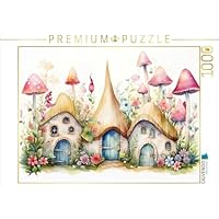 CALVENDO Puzzle Colorful Fairy dwellings | 1000 Pieces Size 25\" x 19\"