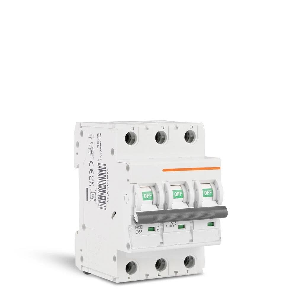 Disjoncteur AC MCB contre les courts-circuits du tableau 3P