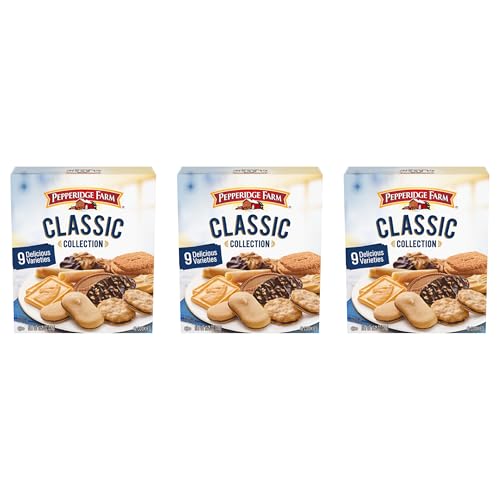 Image of Pepperidge Farm Cookies Classic Collection, 9 Cookie Varieties, 13.25 Oz. Box (Pack of 3)