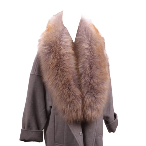 Faux Fur Scarf Women Men Winter Super Long Fake Fur Collar for Jacket 120cm Neck Warmer Fluffy Scarves Shawl Wrap