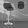 WOLTU BH405dgr-2 Bar Stools Set Of 2 Height-Adjustable Swivel