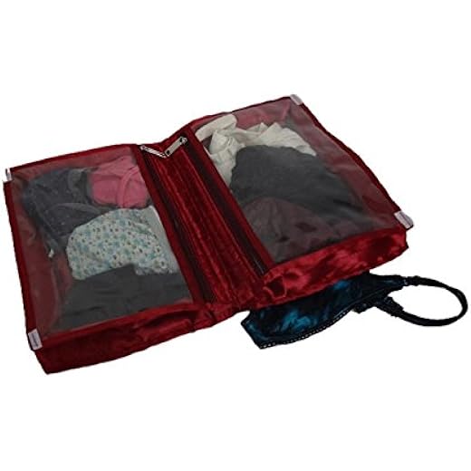 Kuber Industries Satin Undergarments Kit, Maroon