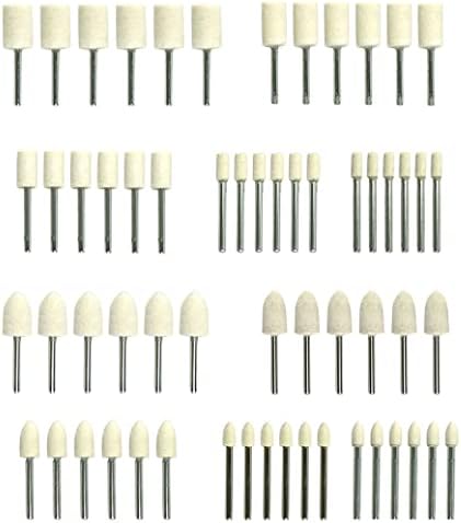 Dremel Buffing Wheels 12-Pack Wool Felt Polishing Wheels - Rotary Tool