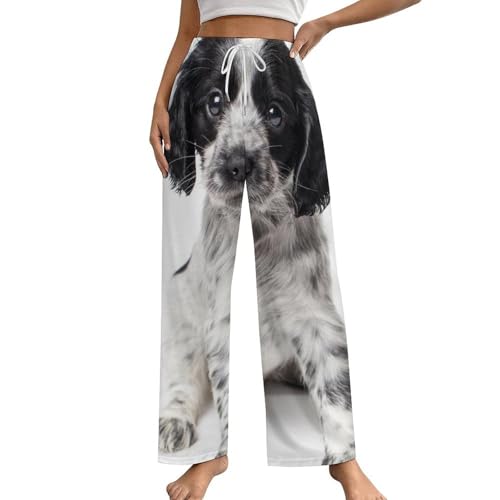 Pantalon de pyjama femme dalmatien taille S avec poches