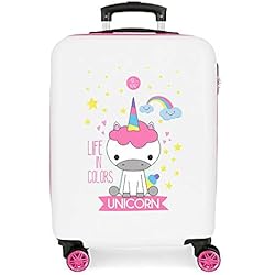 Amazon Maletas Para Niñas Roll Road Little Me Maleta de cabina Multicolor 37x55x20 cms Rígida ABS Cierre combinación 32L 2,5Kgs 4 ruedas dobles Equipaje de Mano