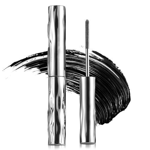 3D Curling Eyelash Iron mit Metallbürste, Schwarz Metal Mascara, Wimpernserum Natürliche Länge Und Schlankes Volumen Wasserfest Schnell Trocknend Und Wischfest für Lange Wimpern (1Pcs)